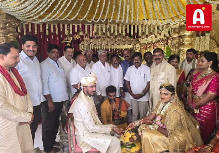 మేఘన రెడ్డి వివాహ వేడుకలో ఎమ్మెల్యే చిక్కుడు వంశీకృష్ణ; కొంగర కలాన్‌లో సందడి!