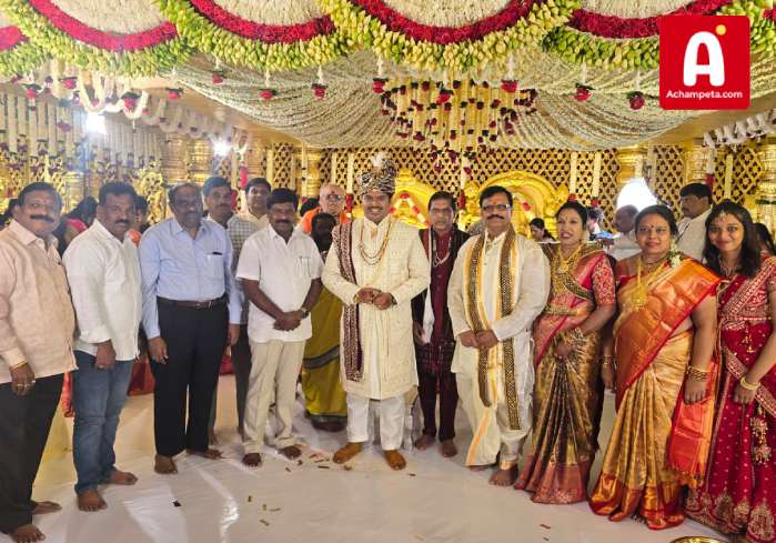 సిరి చందన వివాహ వేడుకలో ఎమ్మెల్యే చిక్కుడు వంశీకృష్ణ; కొంపల్లిలో ఆత్మీయ సందడి!