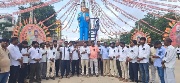 అంబేద్కర్ చౌరస్తాలో ఫ్లెక్సీలు కట్టవద్దు: అచ్చంపేట అంబేద్కర్ యువజన సంఘం డిమాండ్